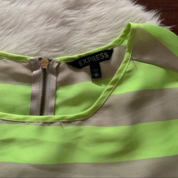 Express neon striped blouse - Picture 3 of 3